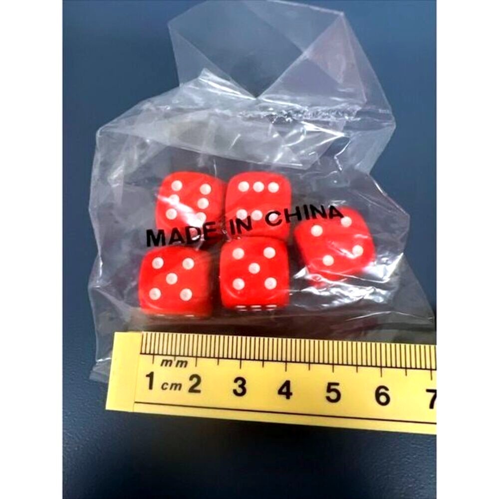 20 Sets Of 5 Dice Rounded Red New Math Manipulatives Homeschool Operations - Picture 7 of 8